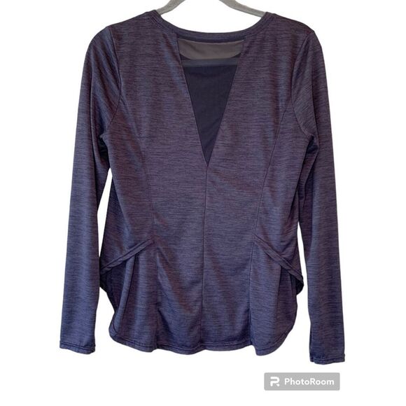 Apana Purple Long Sleeve Workout Shirt Medium - Picture 2 of 6